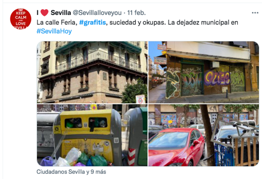 Fotodenuncia de la calle Feria