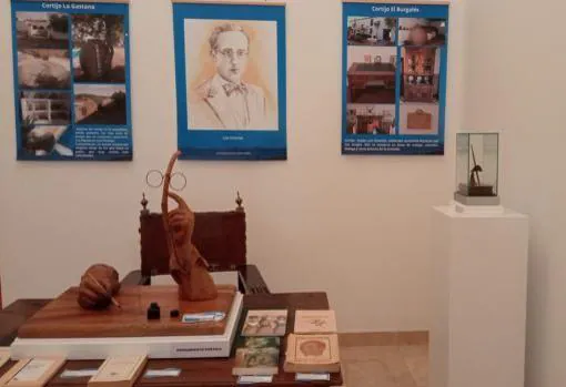 Parte de la muestra que se pudo visitar en la Casa de la Cultura de Guadalcanal en homenaje a Luis Chamizo