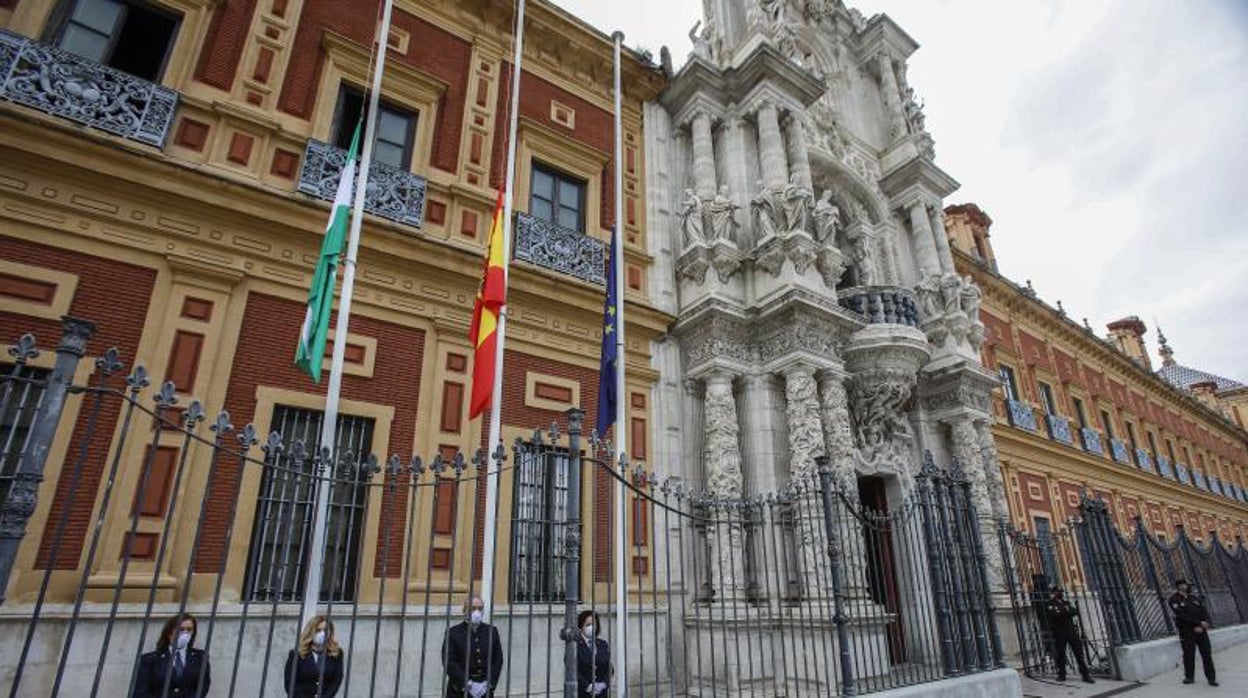 Fachada principal del Palacio de San Telmo, sede de la Junta de Andalucía