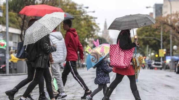 El tiempo en Sevilla: aviso amarillo por lluvia y viento en un frío viernes