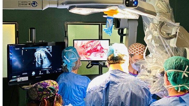 El Virgen del Rocío realiza una cirugía fetal para minimizar el riesgo de espina bífida