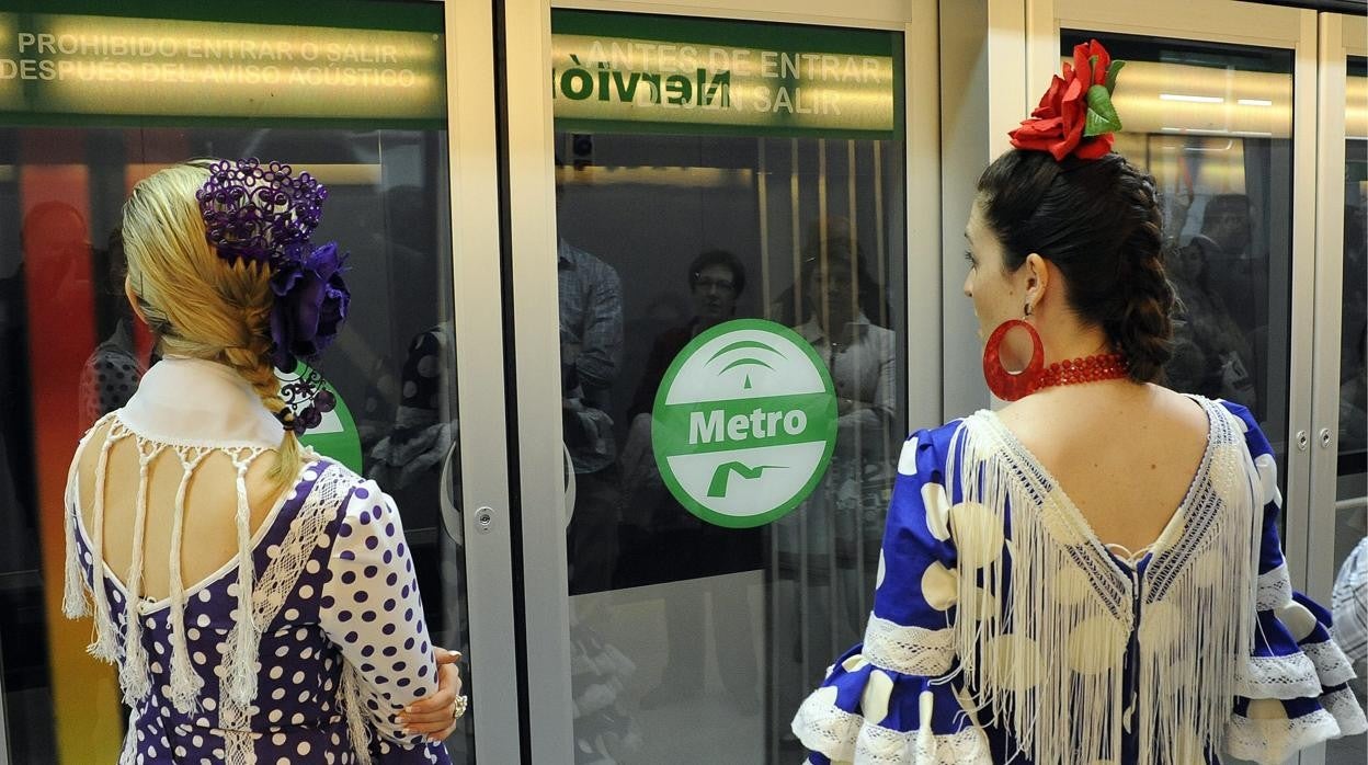 El metro de Sevilla circulará con horario especial durante los días de Feria