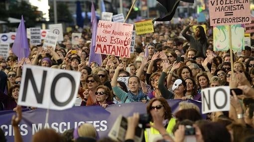 Marcha en contra de la violencia machista celebrada en Madrid el pasado 7 de noviembre