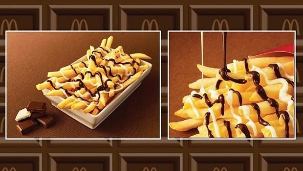 Este es el aspecto de las nuevas patatas fritas con chocolate de McDonalds