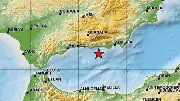 Un terremoto de 4.5 grados con epicentro en Mar de Alborán sacude varias provincias andaluzas