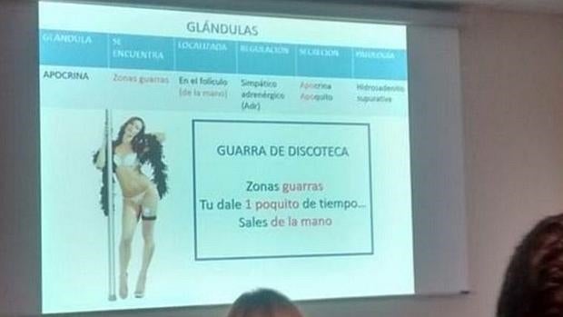 Un profesor de Dermatología usó como ejemplo a las «guarras» y a las «rancias» para explicar un tema sobre glándulas