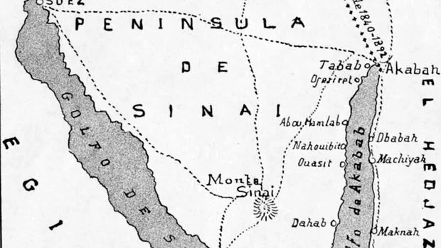 Croquis de la Península del Sinaí