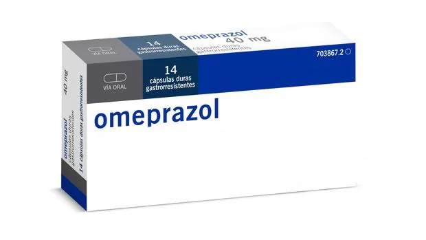 Una caja de omeprazol, el fármaco más consumido de España