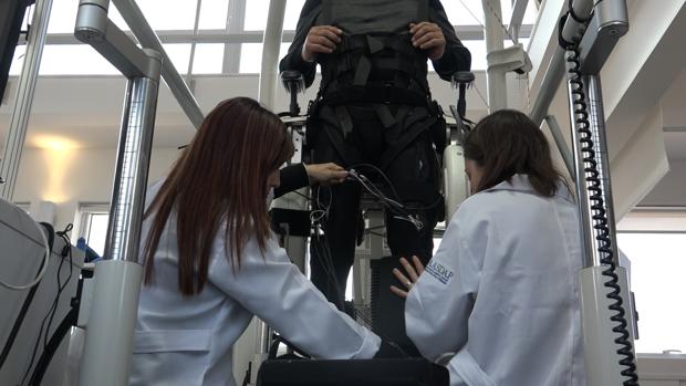 Ocho parapléjicos logran caminar tras un año de entrenamiento