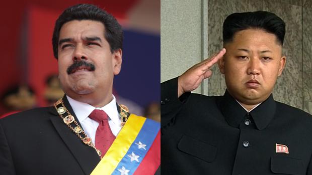 Nicolás Maduro, presidente de Venezuela (izqda.) y Kim Jong-un, dictador de Corea del Norte