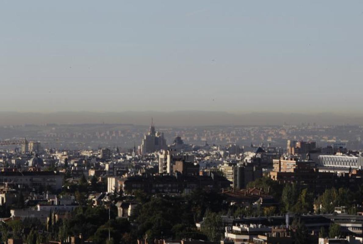 Contaminación sobre Madrid