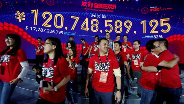 Récord mundial de ventas online del Grupo Alibaba