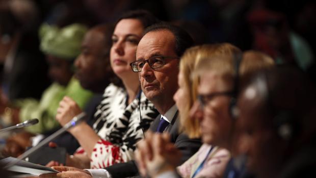 Francois Hollande, en la Cumbre del Clima