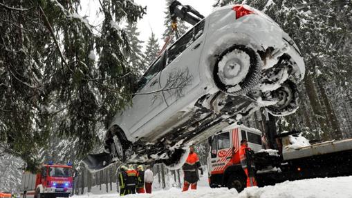 Accidente de tráfico en Oberweissbach, al este de Alemania