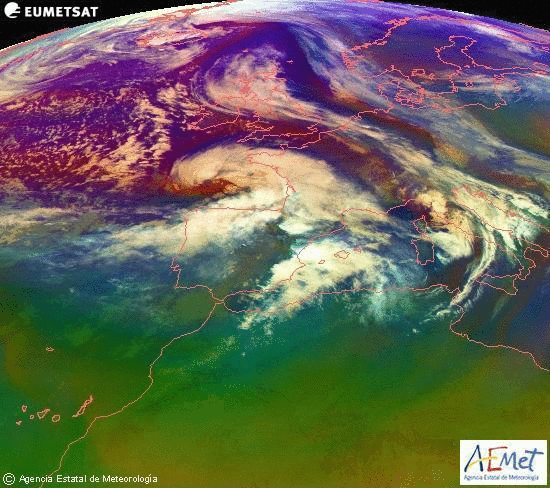 Imagen del satélite Eumetsat