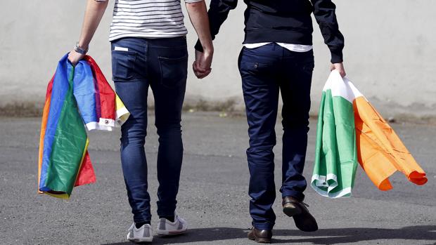 Imagen de archivo del referéndum sobre el matrimonio homosexual en Irlanda, celebrado en 2015