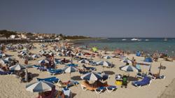 Playa de Punta Prima, en Menorca