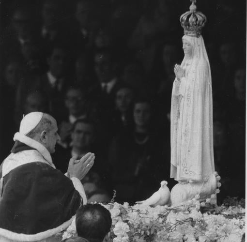 Pablo VI, ante la Virgen de Fátima