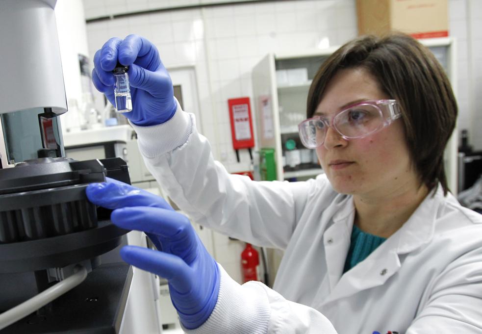 Laboratorio de una empresa química