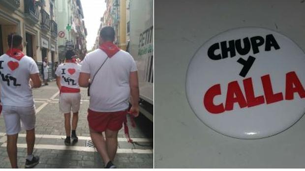 La Fiscalía archiva la denuncia por la venta de chapas con mensajes «Chupa y Calla» en San Fermín