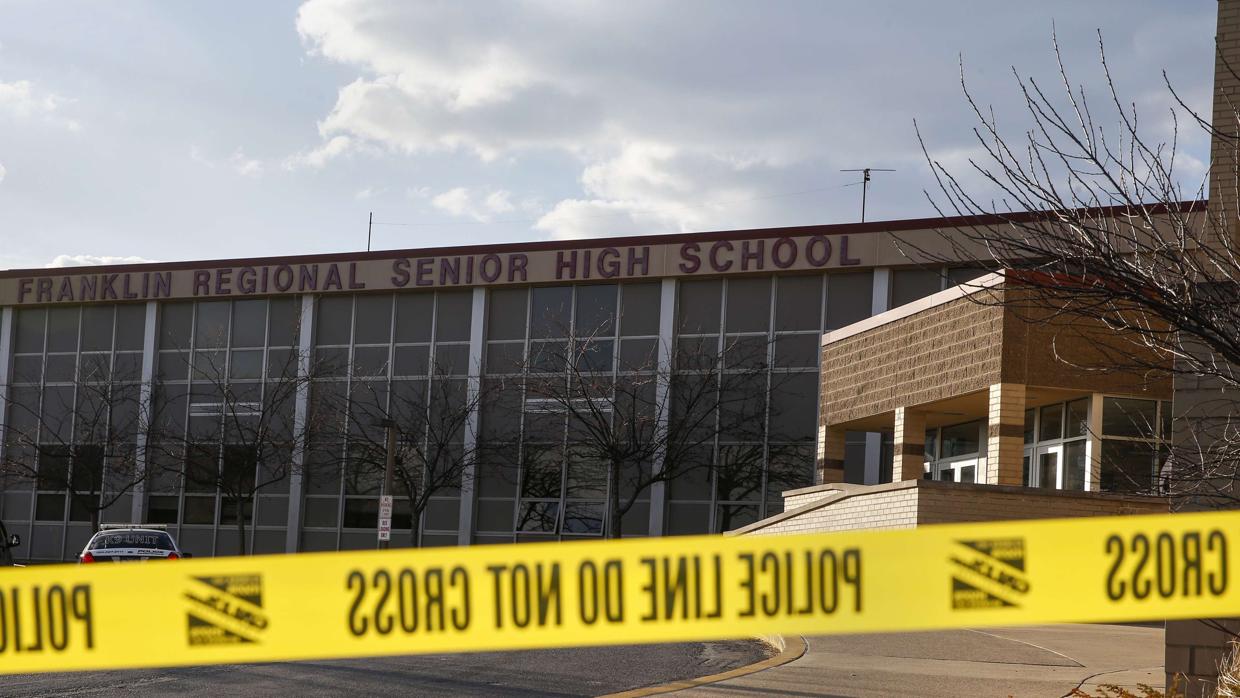 Franklin Regional Senior High School en Pensilvania (EE.UU.), tras un suceso en 2014