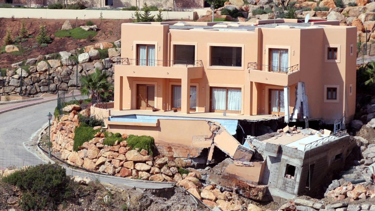La zona de Es Cubells, en Ibiza, se ha visto afectada por el temporal