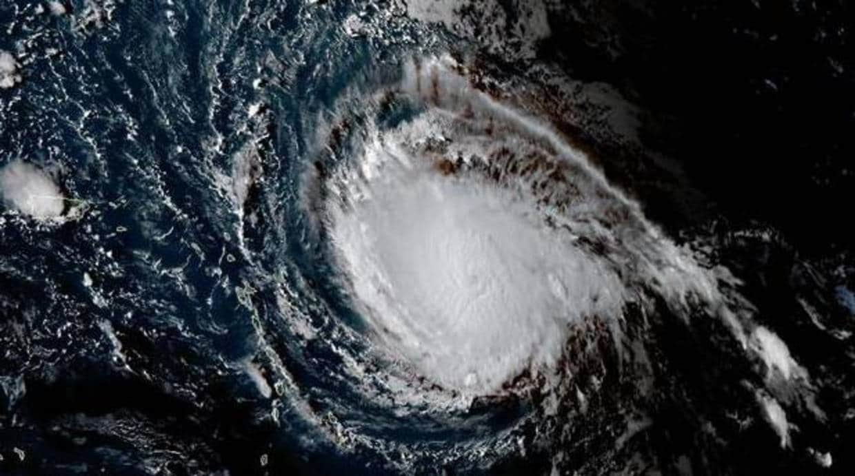 Imagen que muestra al huracán «Irma» convertido en categoría 4