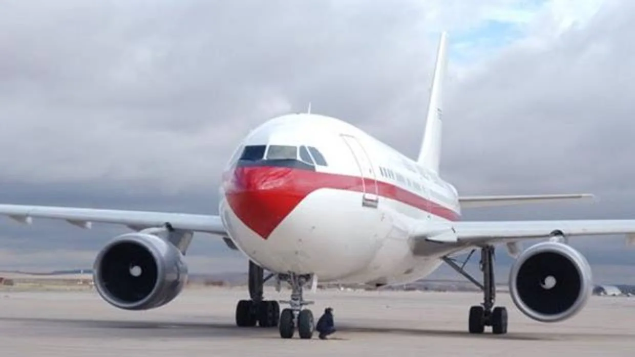 Imagen del A310 antes del despegue desde Torrejón de Ardoz
