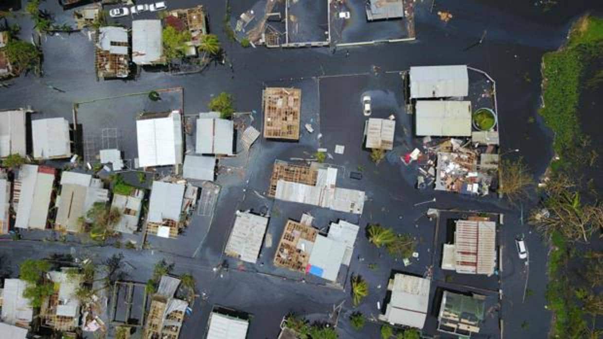 Vista aérea del barrio de Juana Matos