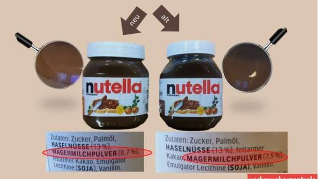 Más azúcar y menos avellanas: Nutella cambia su receta para indignación de los consumidores