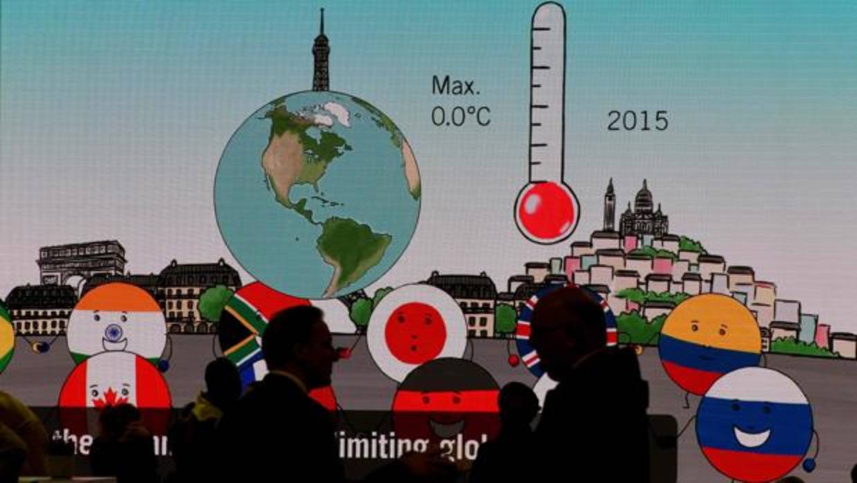 Uno de los expositores en la Cumbre del Clima