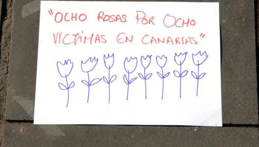 Cartel de una manifestación que se celebró en Santa Cruz de Tenerife contra la violencia de género