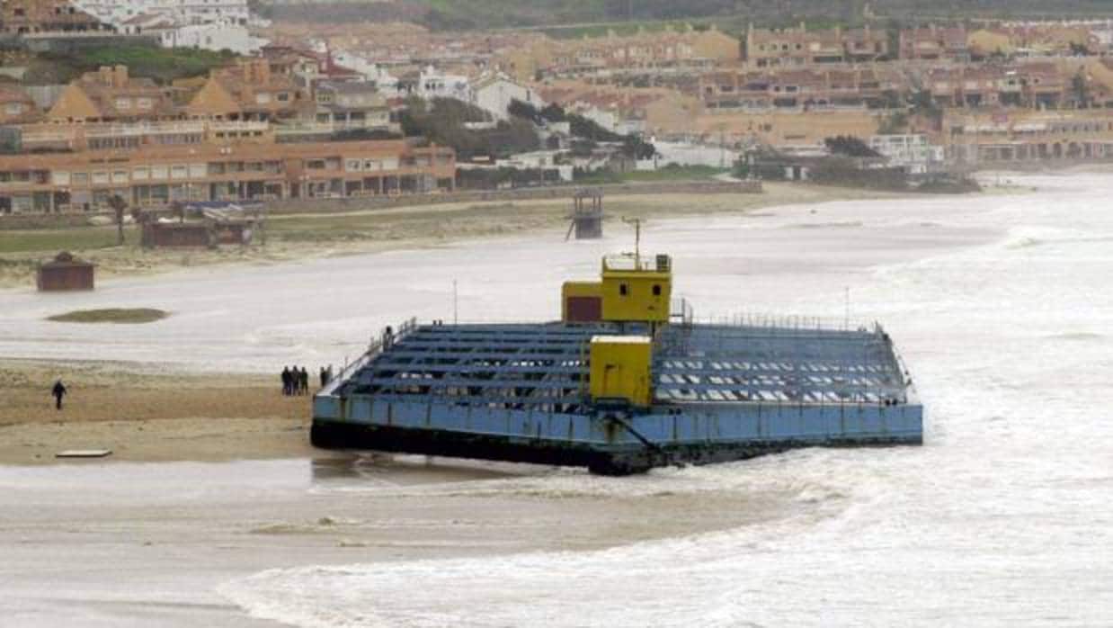 Bahía de Algeciras durante un temporal