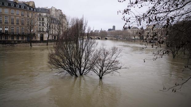 El río Sena continúa creciendo