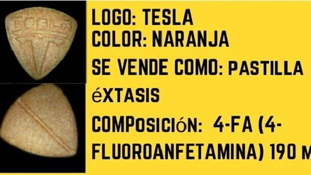 Detectan en Madrid pastillas vendidas como éxtasis con el logo de Tesla y efectos tóxicos muy graves