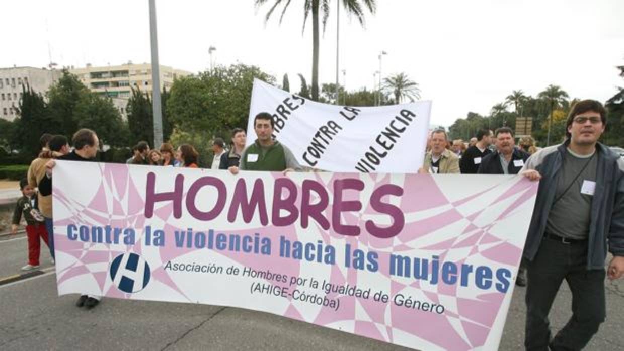 Manifestación en contra de la violencia de género