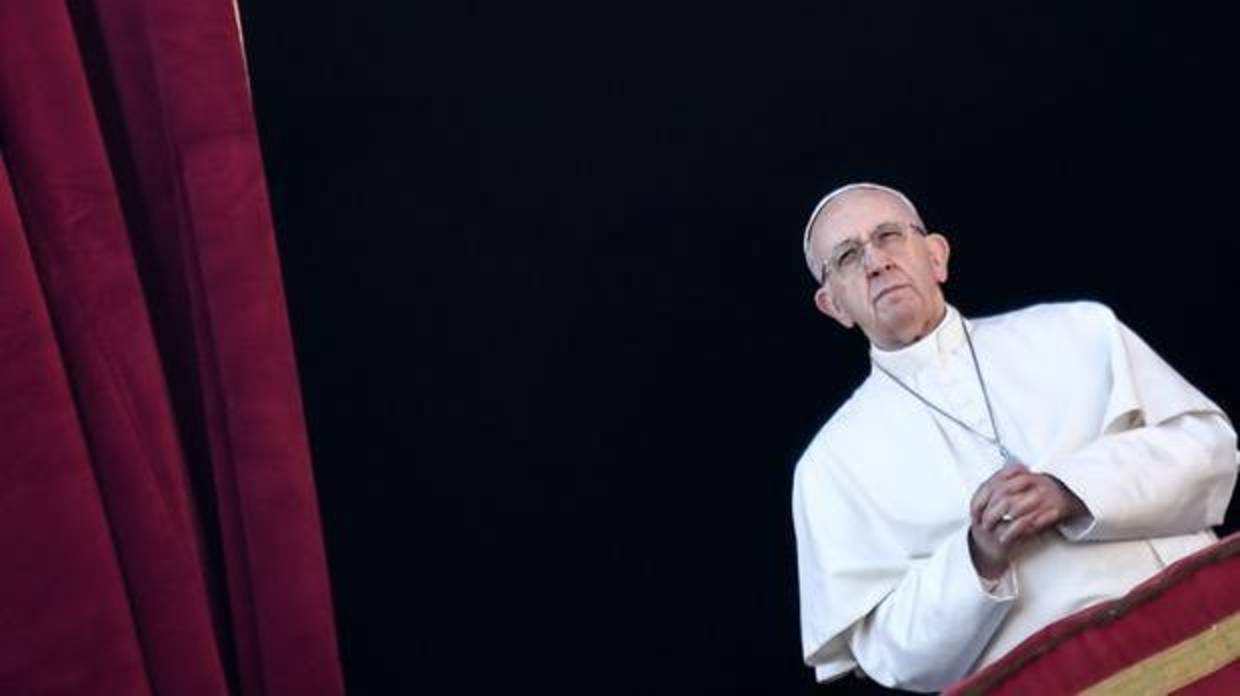 El Papa Francisco, en su discurso ante la plaza de San Pedro