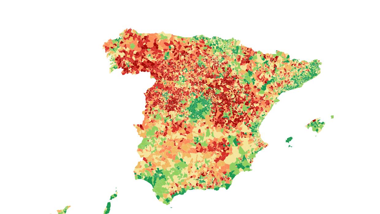 Variación de población en la última década