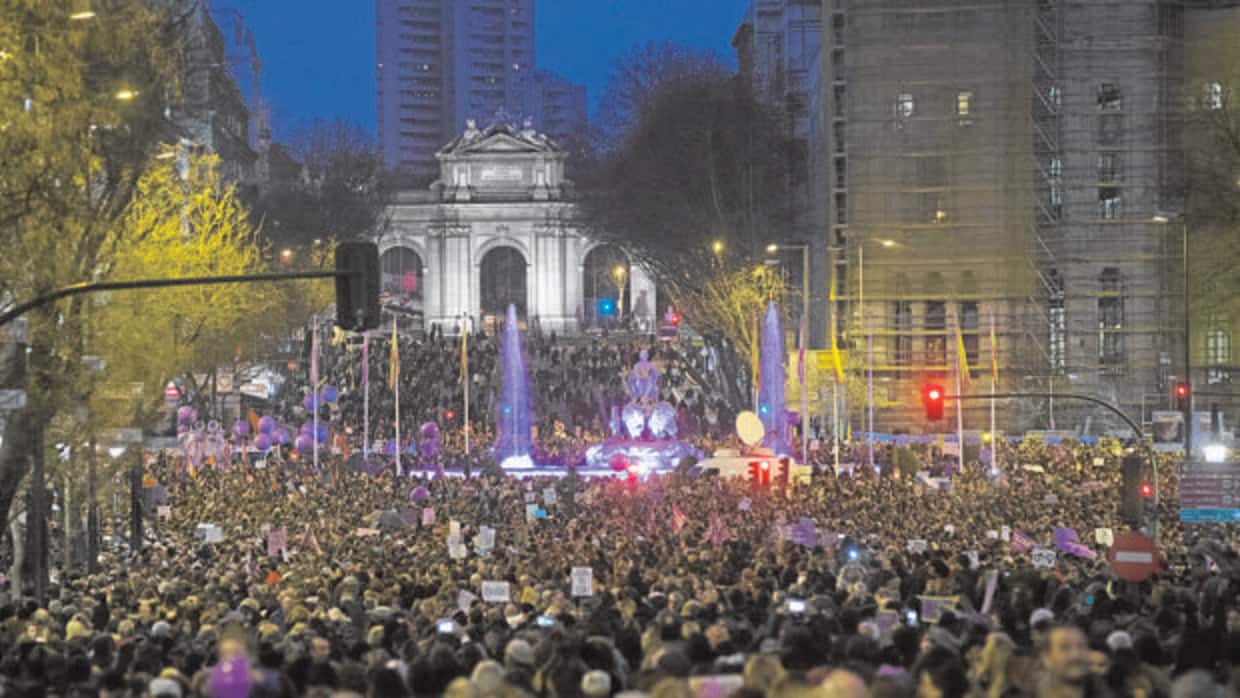 Manifestación por el Día de la Mujer, el pasado 8 de marzo, en Madrid