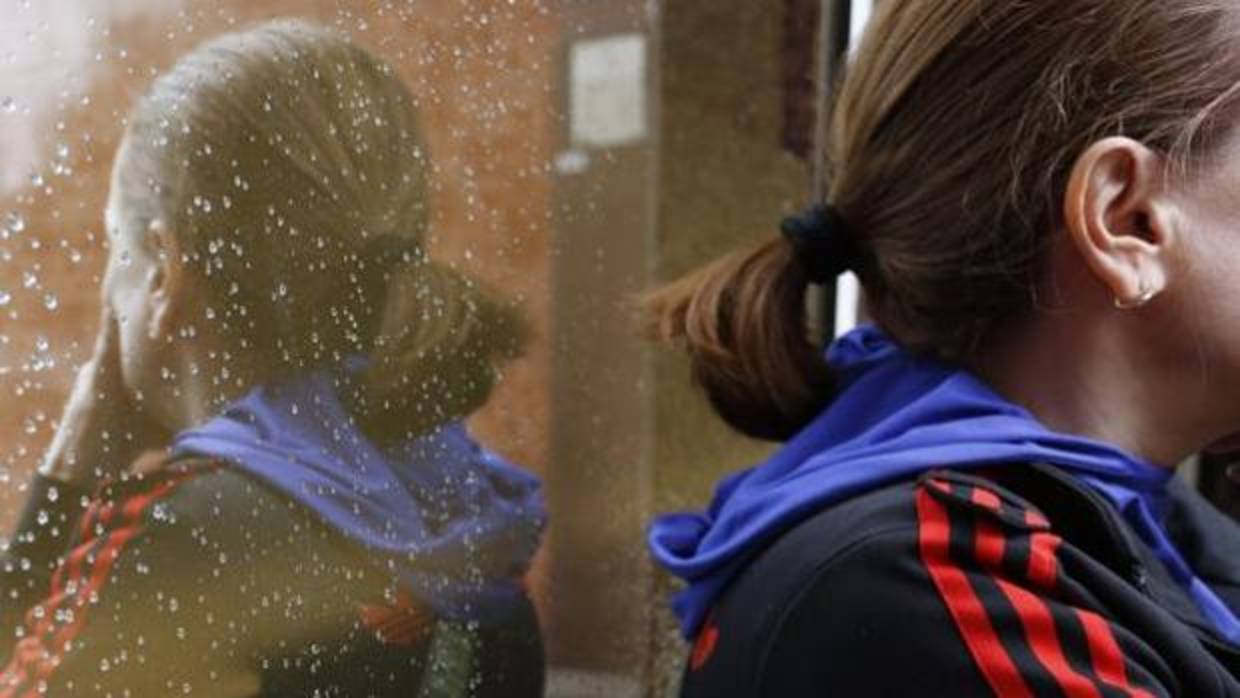 La mujer violada en Nuevo Roces en marzo de 2017, ayer, a la salida del gimnasio al que acude a clases de defensa personal