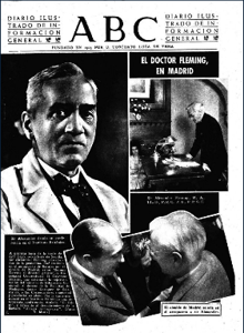 Alexander Fleming pasó a la historia por un hallazgo fortuito en 1928 que permitió la fabricación de la penicilina e inició la era de los antibióticos. Pero antes hizo otro gran descubrimiento al demostrar que puede haber sustancias inofensivas para las células del organismo y letales para las bacterias. ABC lo llevó a sus páginas en 1948 con motivo de su visita a España.