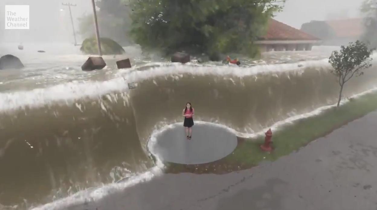 El increíble vídeo que muestra cuáles serán los efectos del huracán Florence