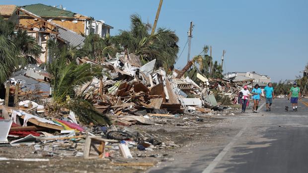 El huracán, tras su paso por Florida