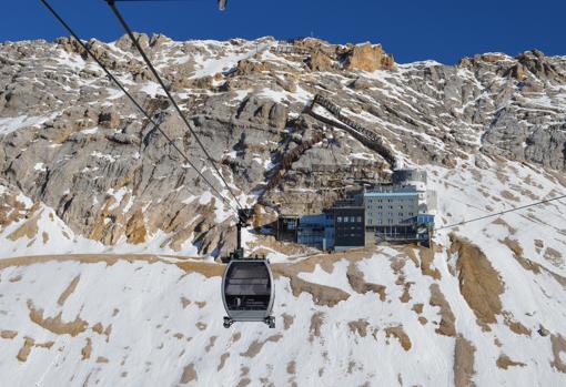 El observatorio en Zugspitze