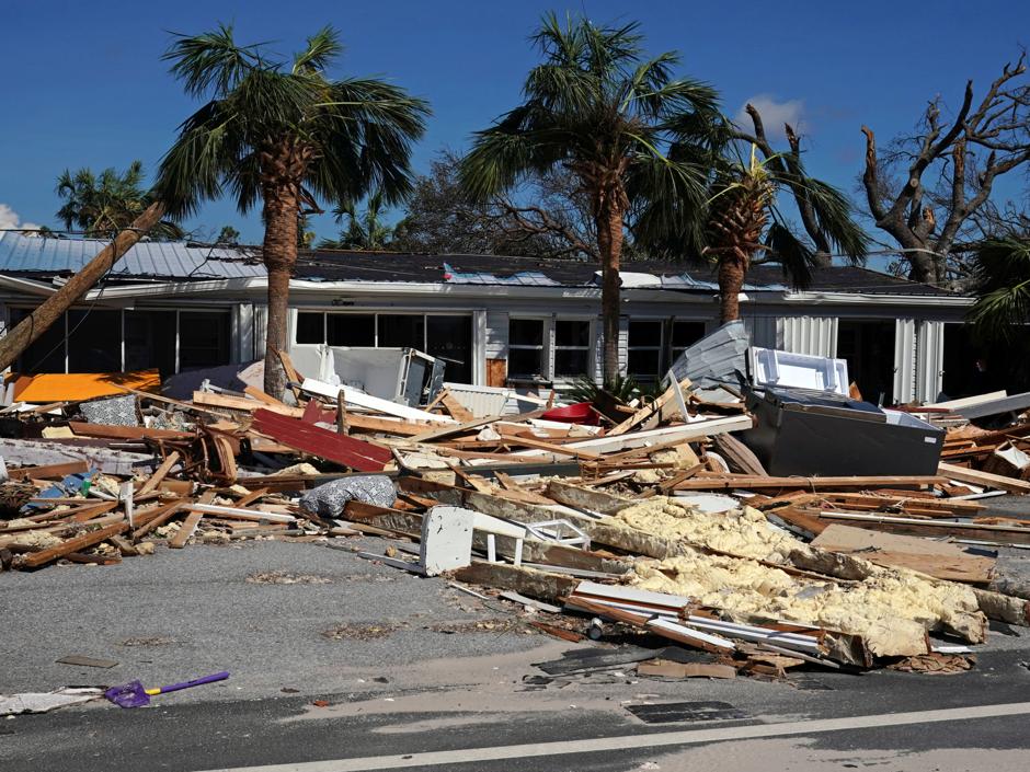 Destrozos en la península de Florida, tras el paso del huracán Michael