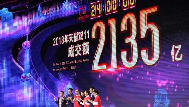 A pie cuadrado Cinco China vuelve a batir su récord mundial de ventas por internet