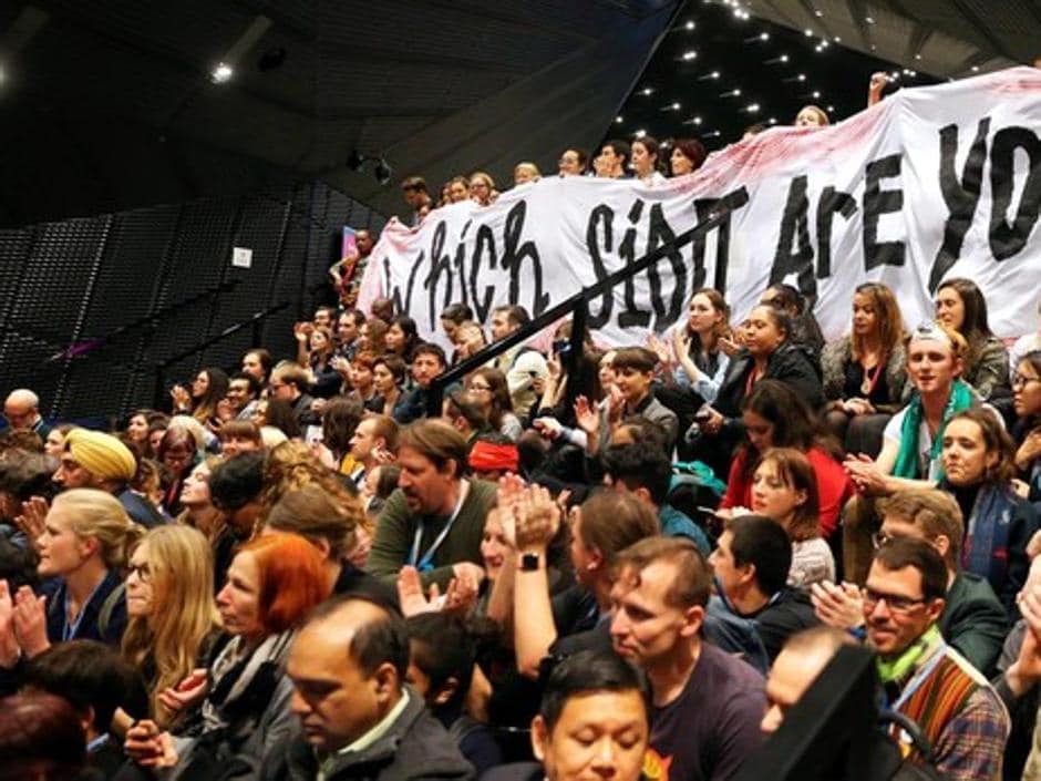 «¡Justicia climática!», gritaban los activistas de Katowice