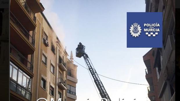 Una mujer de 96 años fallece en el incendio de una vivienda en Murcia