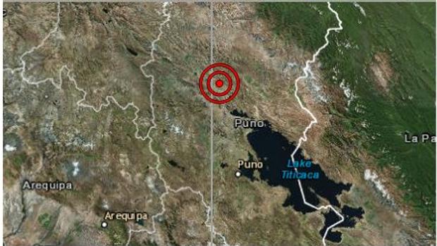 Registrado un terremoto de magnitud 7 en la zona sureste de Perú