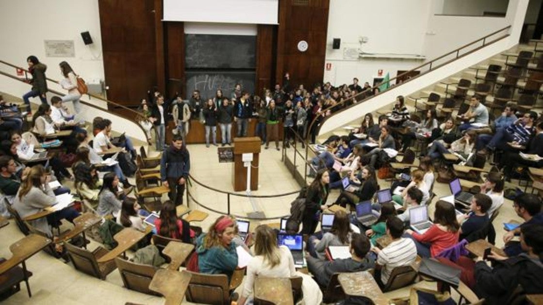 Estudiantes de la Universidad Complutense de Madrid